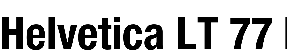Helvetica LT 77 Bold Condensed Font Download Free